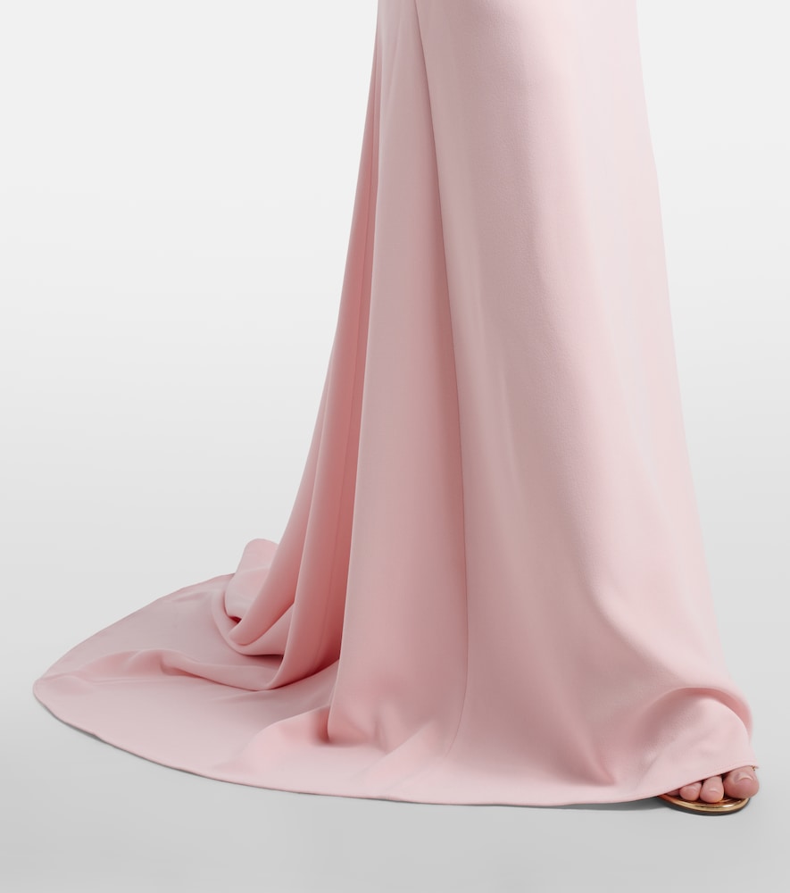 Alia strapless satin gown