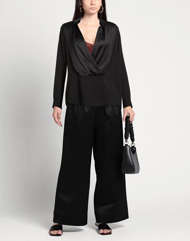 Woman Top Black Size 6 Silk