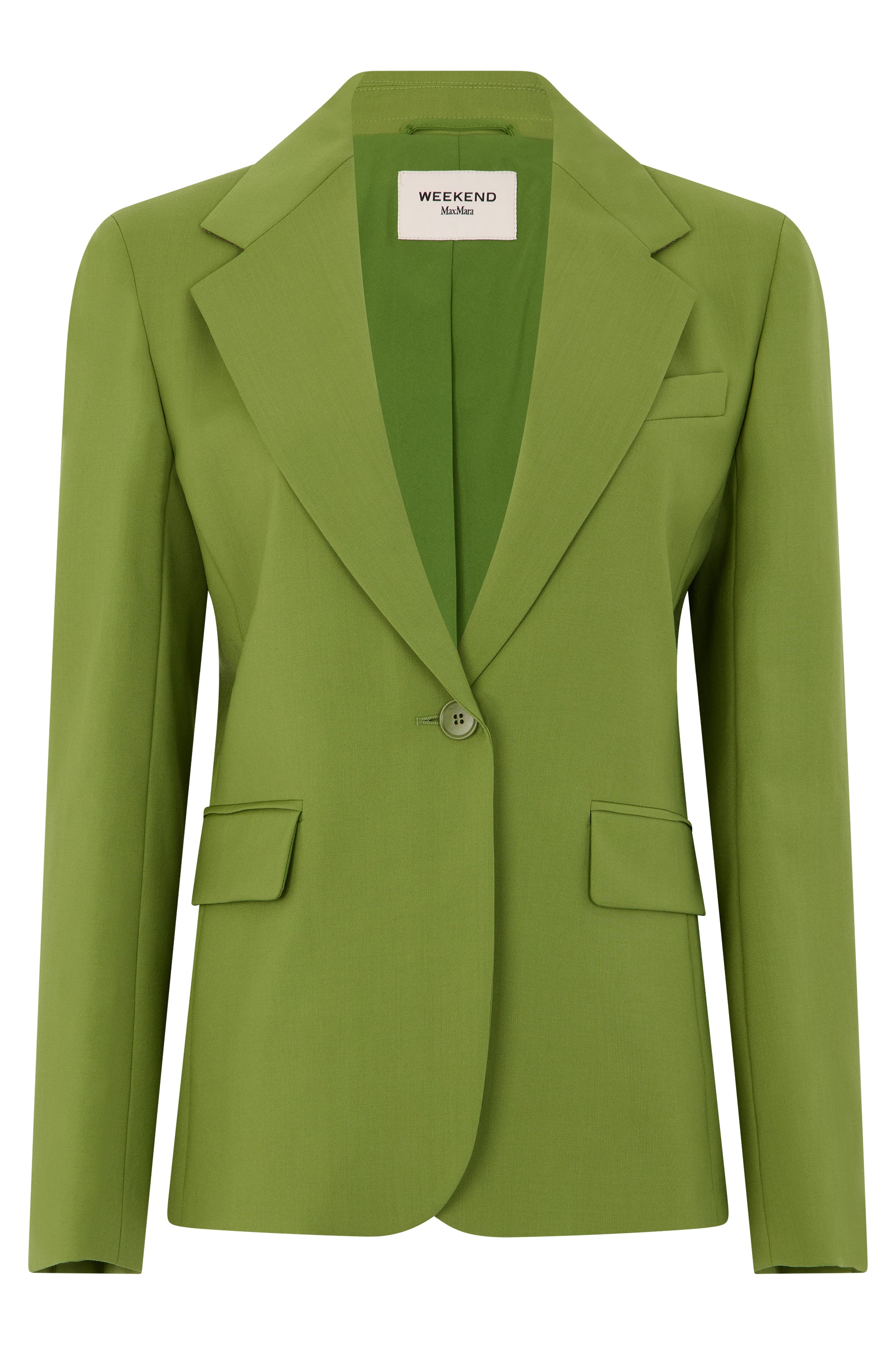 Elegant Single-Breasted Lapel Jacket with One-Button Closure