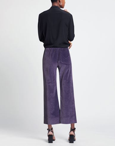 Woman Pants Purple Size 29 Cotton, Tencel, Elastane
