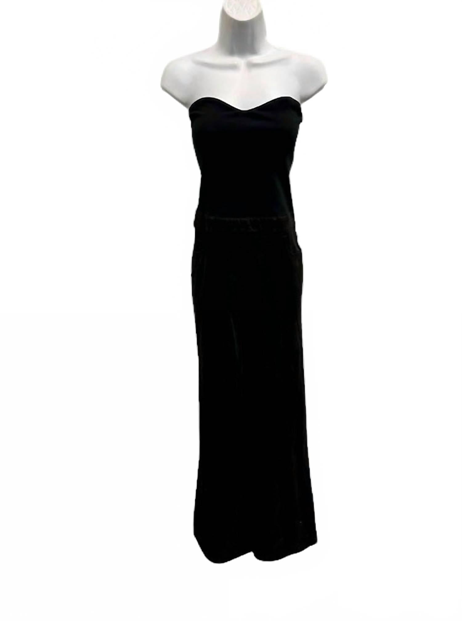Women's Expander Strapless Jumpsuit In Black