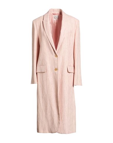 Forte_forte Woman Overcoat & Trench Coat Pink Size 1 Linen, Cotton, Polyester, Polyamide