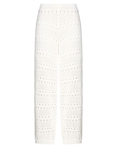Easy Woman Pants White Size 6 Cotton