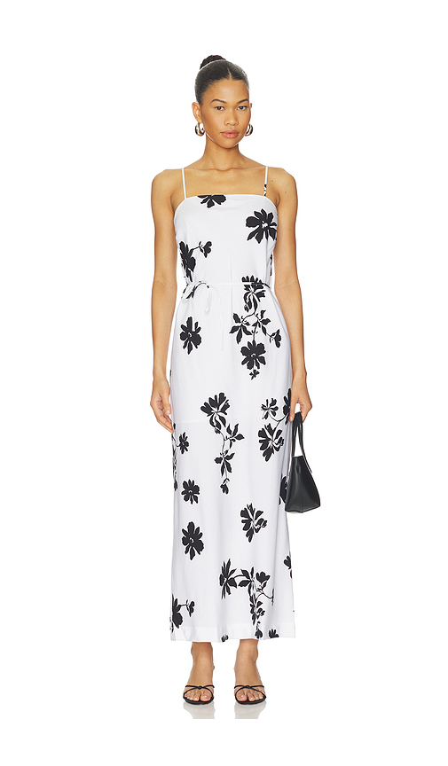 Seafolly May Flower Bias Cut Maxi Dress in White. S. Also in XS, M