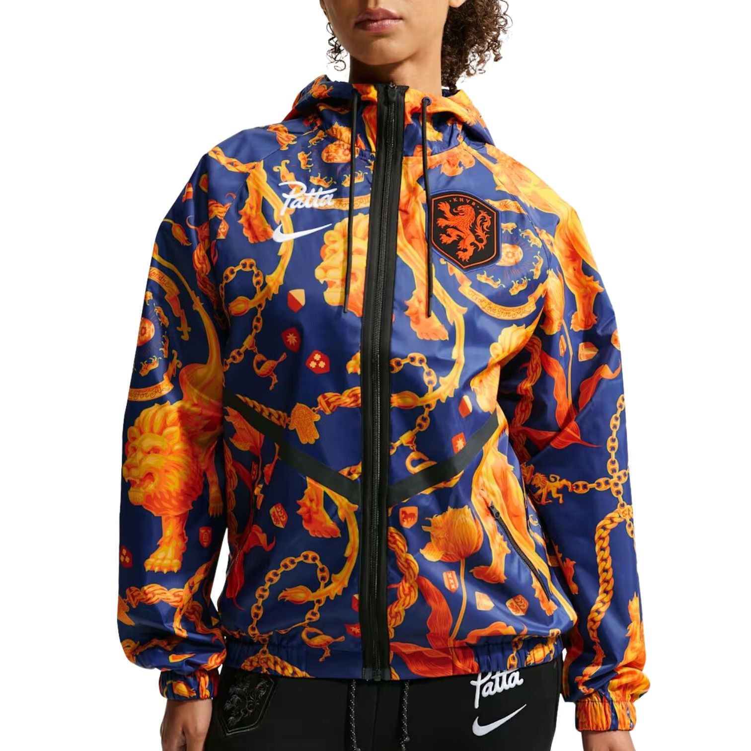X Netherlands x Patta Cryoshot Anthem Jacket 'Deep Royal Blue White'