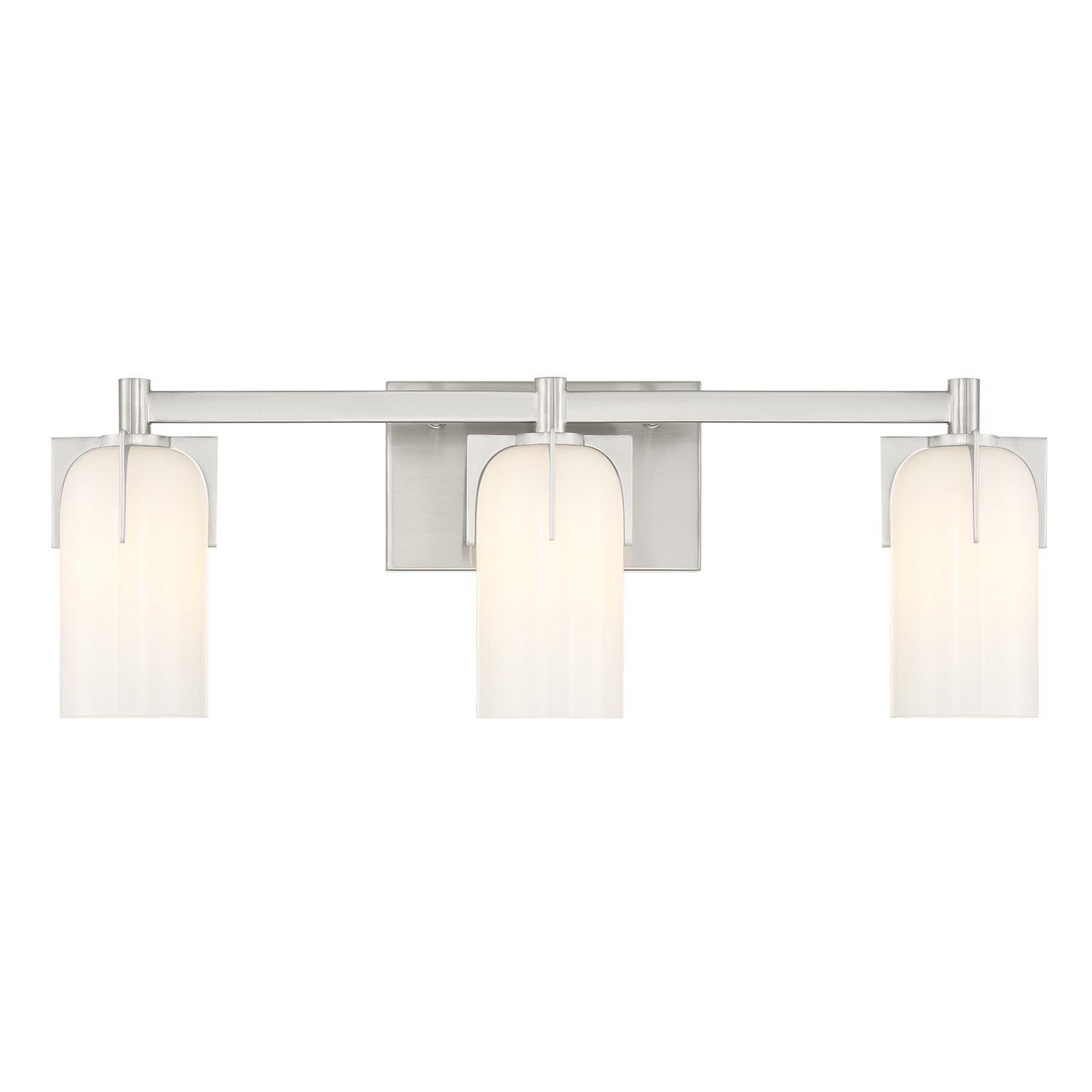 Caldwell 3-Light Bathroom Vanity Light in Satin Nicke