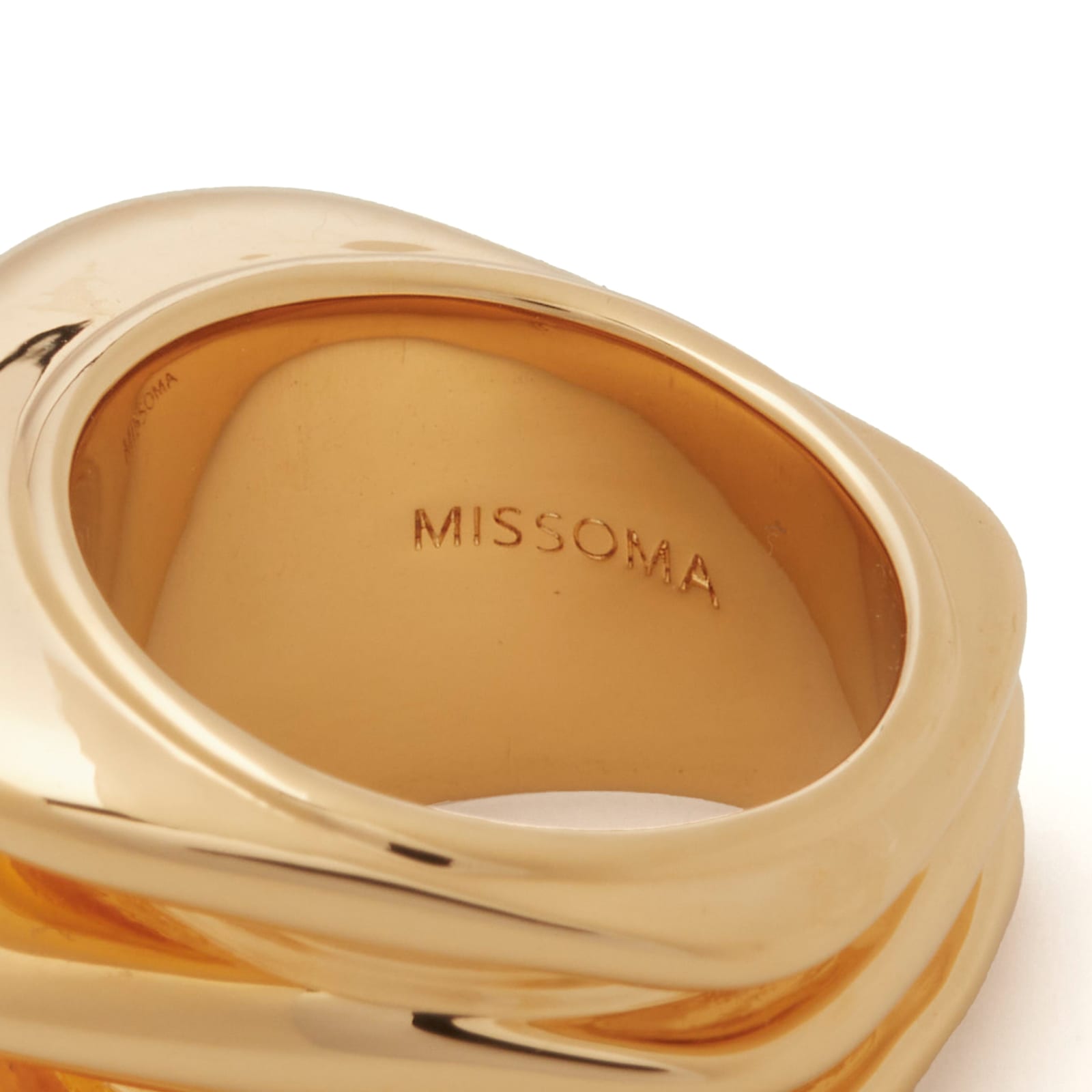 Women's Triple Ridge Ring in Gold