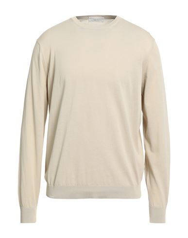 Man Sweater Beige Size 50 Cotton