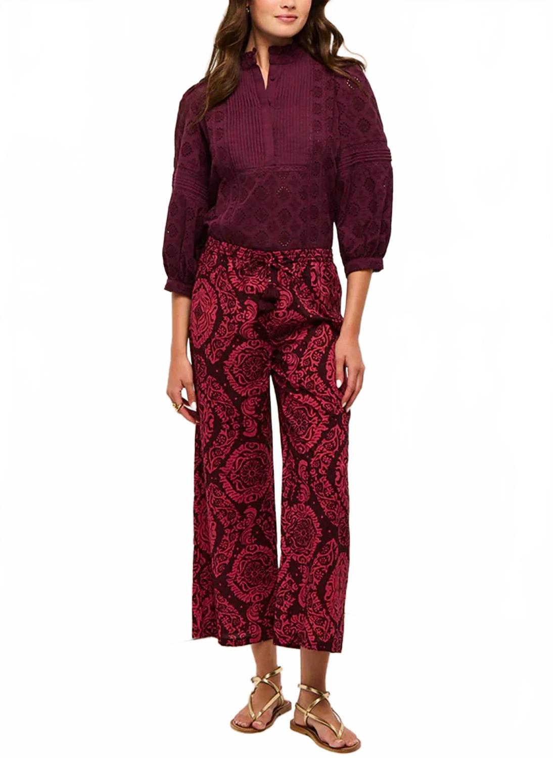 Emilia Lace Top In Mulberry