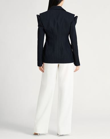 Woman Blazer Midnight blue Size 6 Wool, Polyester, Viscose