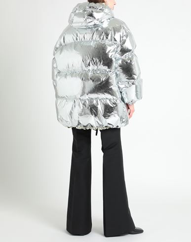 Woman Puffer Silver Size XS Polyester