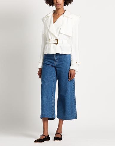Woman Jacket White Size 4 Modal, Polyester