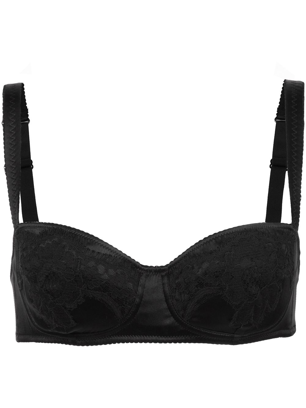 Lace underwired bra - Black