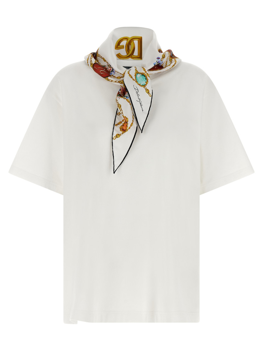 Dolce&Gabbana - graphic print short sleeve round neck top