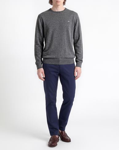 Man Sweater Grey Size 3XL Lambswool