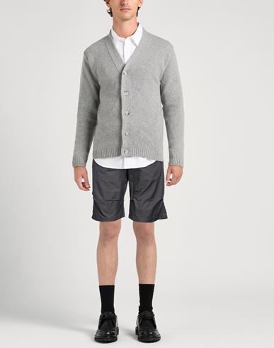 Man Shorts & Bermuda Shorts Charcoal Size L Organic cotton, Recycled polyester