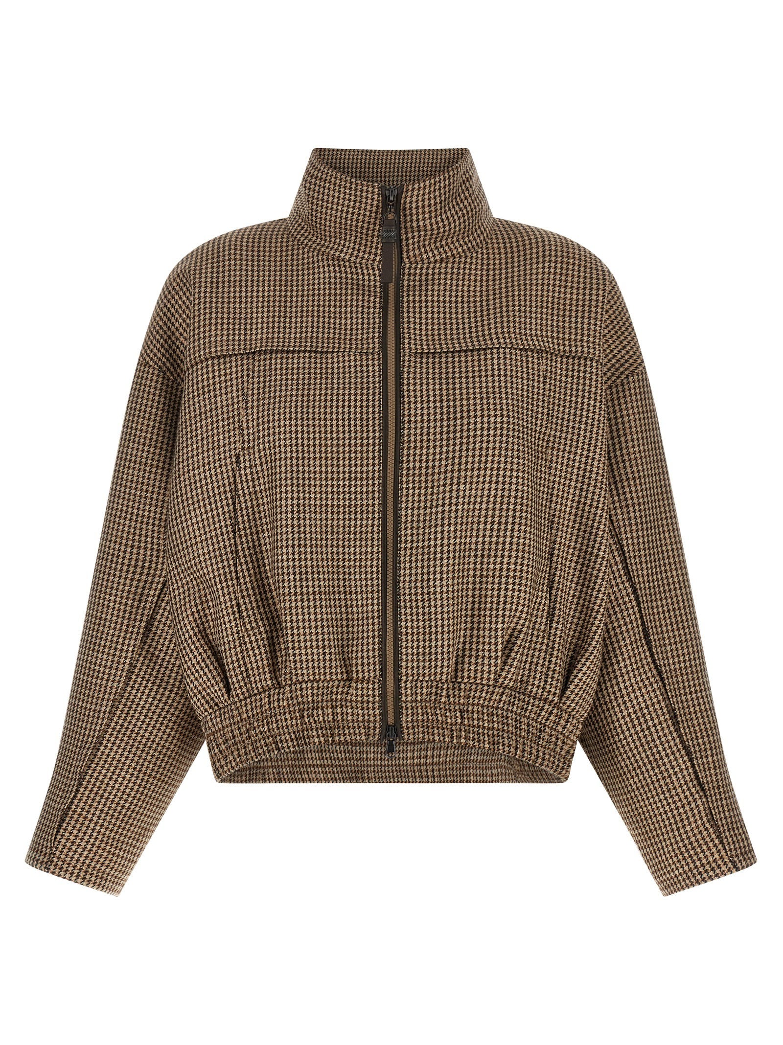 Shiny Zipper Pull Jacket