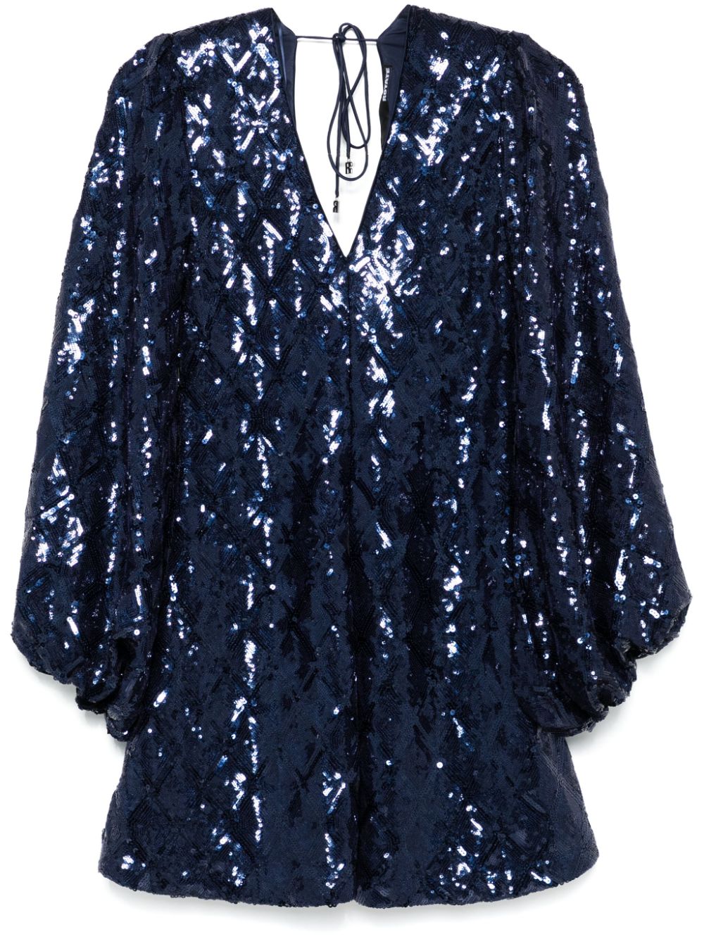 Sequinned mini dress - Blue