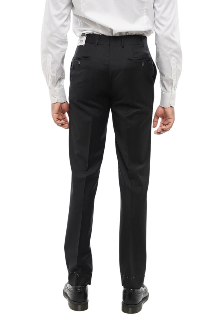 Black Flat Front Pants