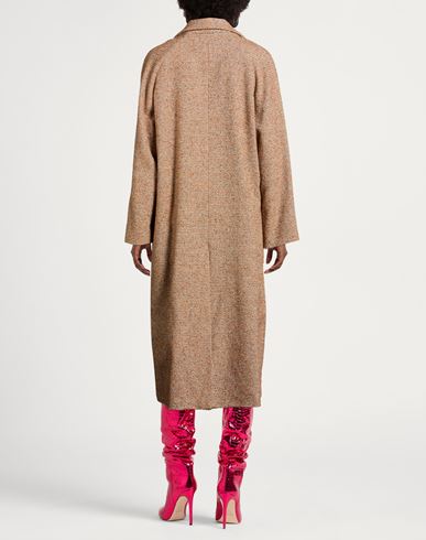 Momoní Woman Coat Beige Size 6 Cotton, Polyester, Acrylic, Wool, Polyamide