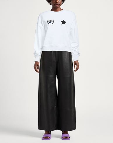 Woman Sweatshirt White Size S Cotton