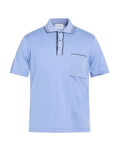Man Polo shirt Light blue Size XS Cotton