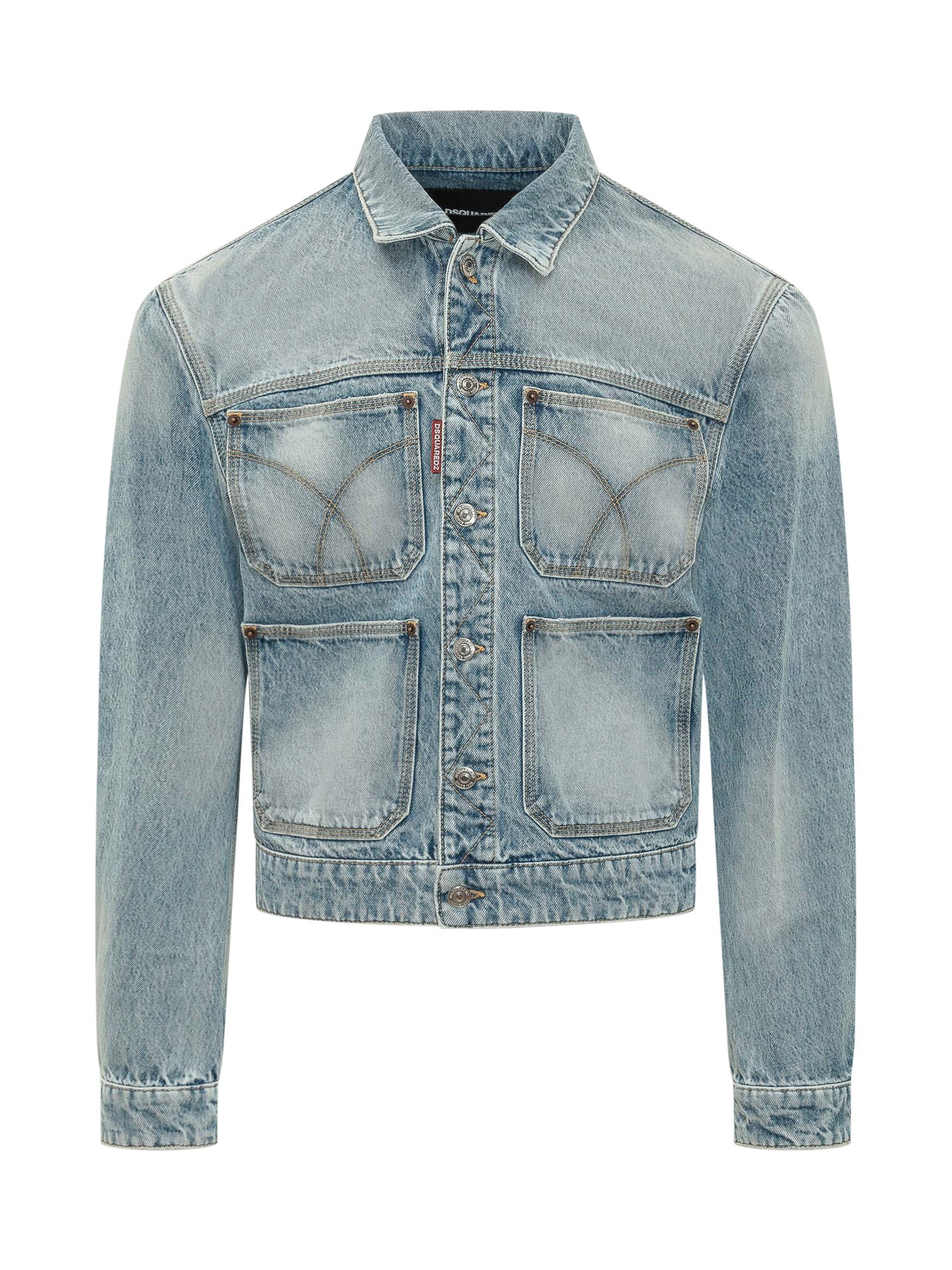 Chic Jacket with Quattro Pockets and Button Details