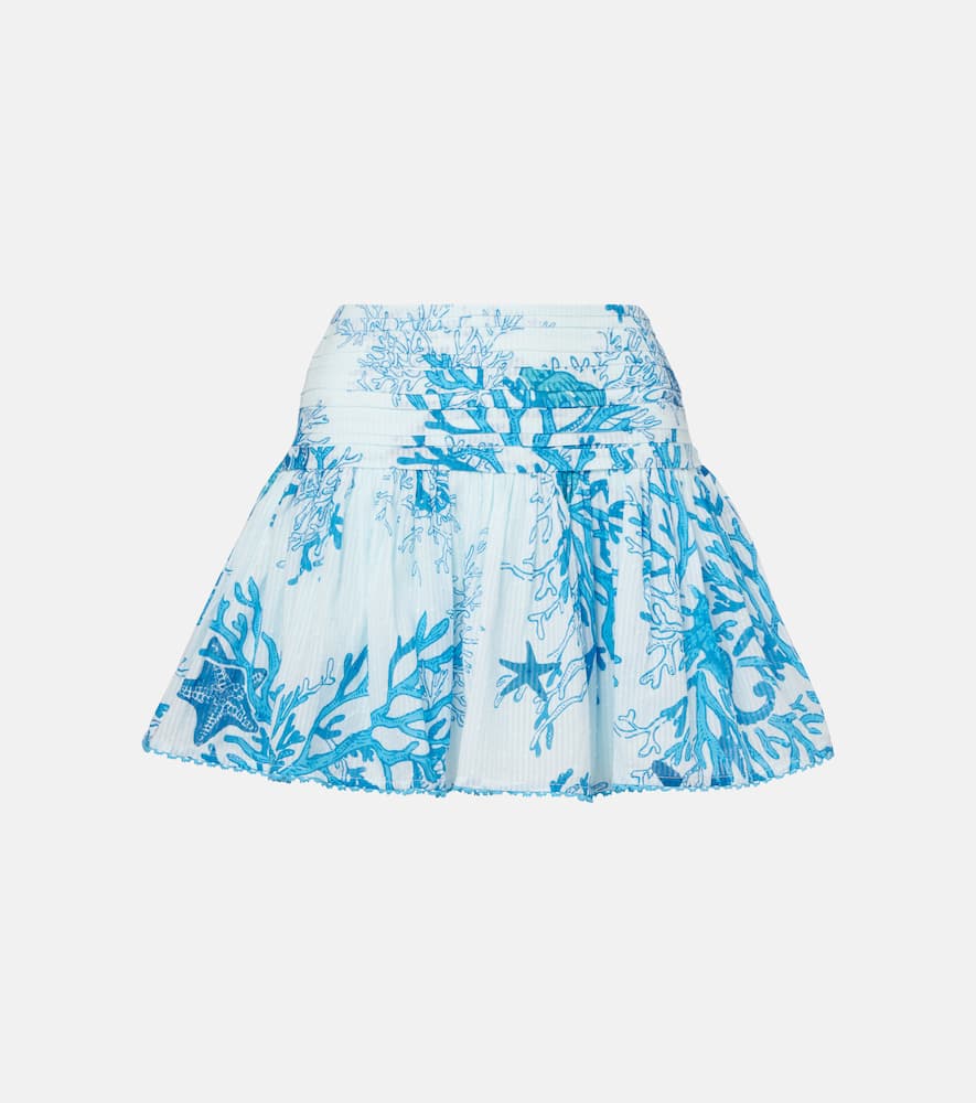 Colleen printed cotton miniskirt