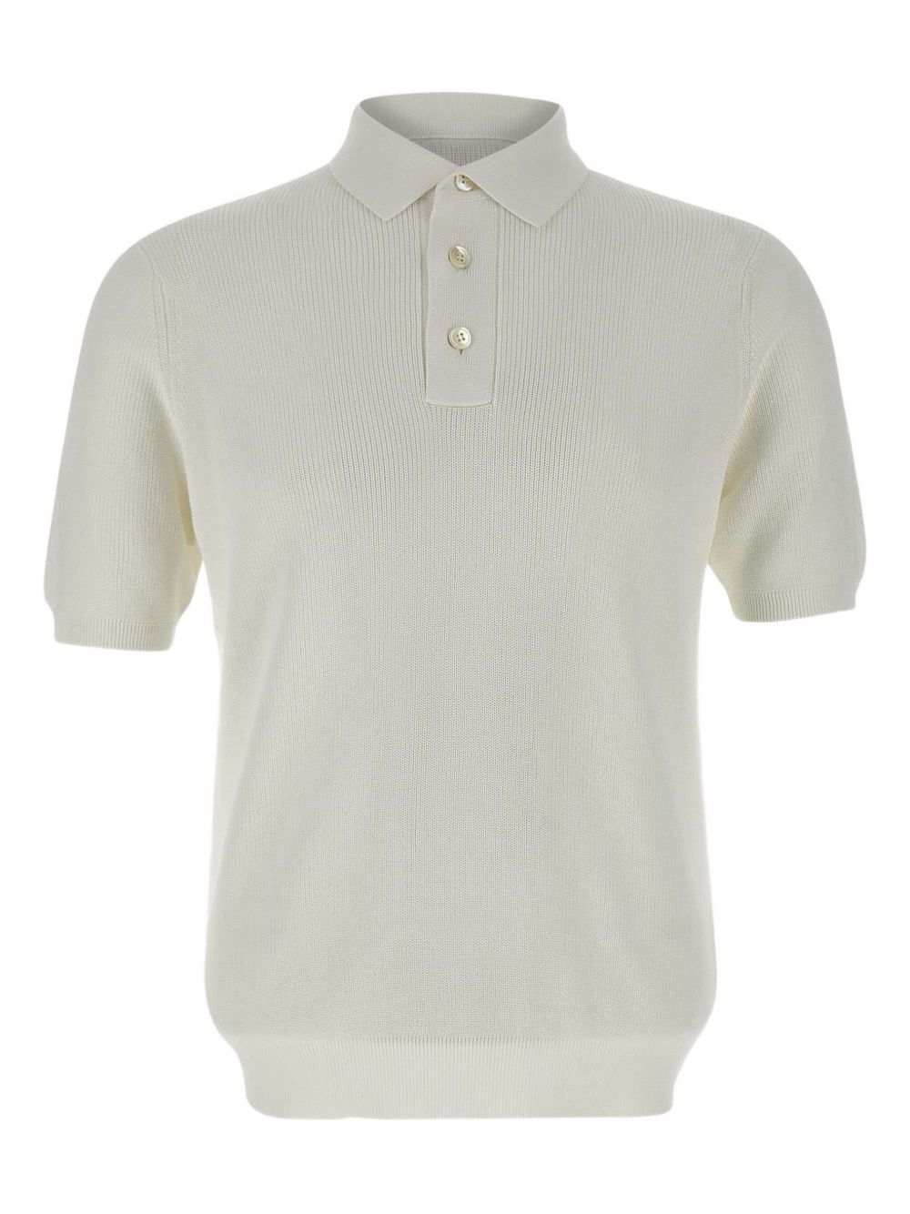 Cotton polo shirt - White