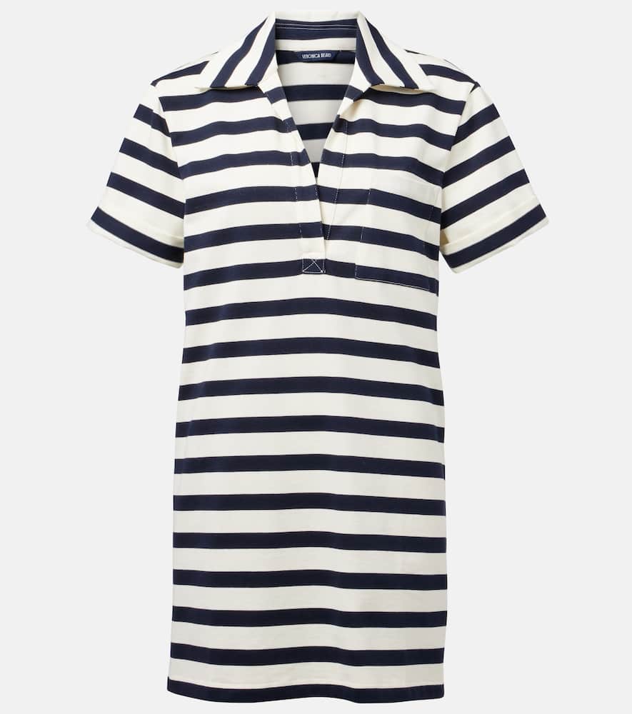 Cayden striped cotton polo dress