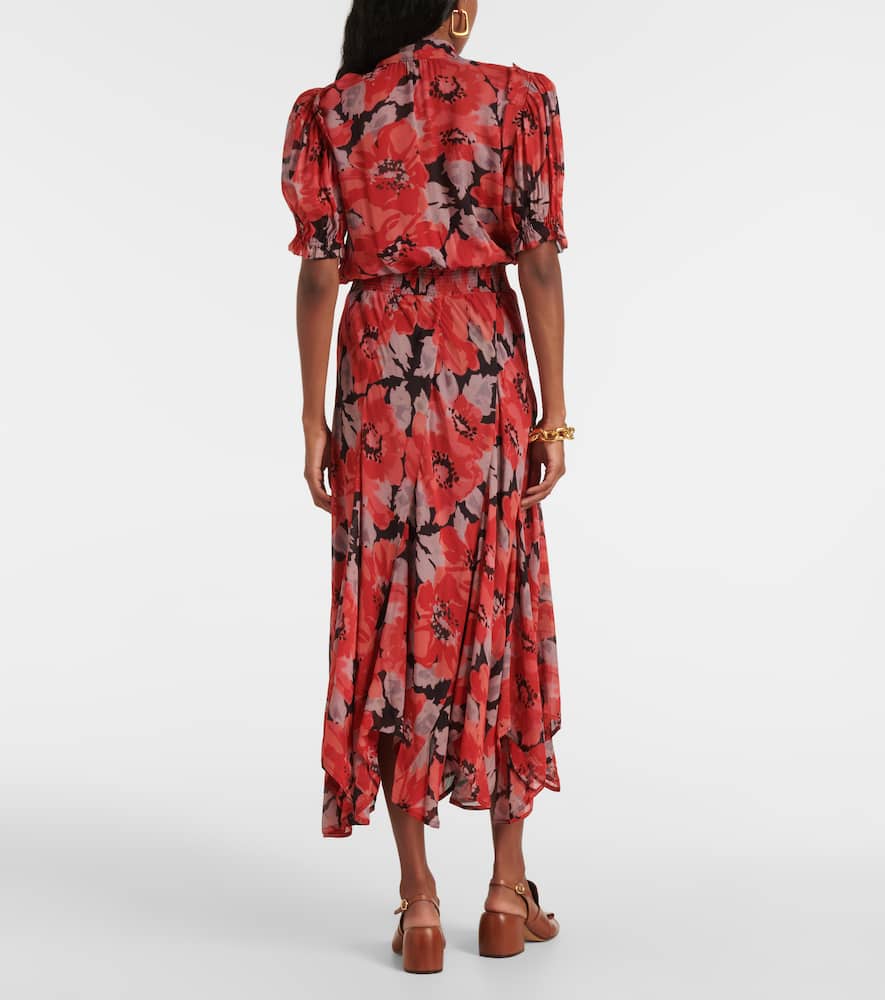 Polo Ralph Lauren Floral georgette midi dress