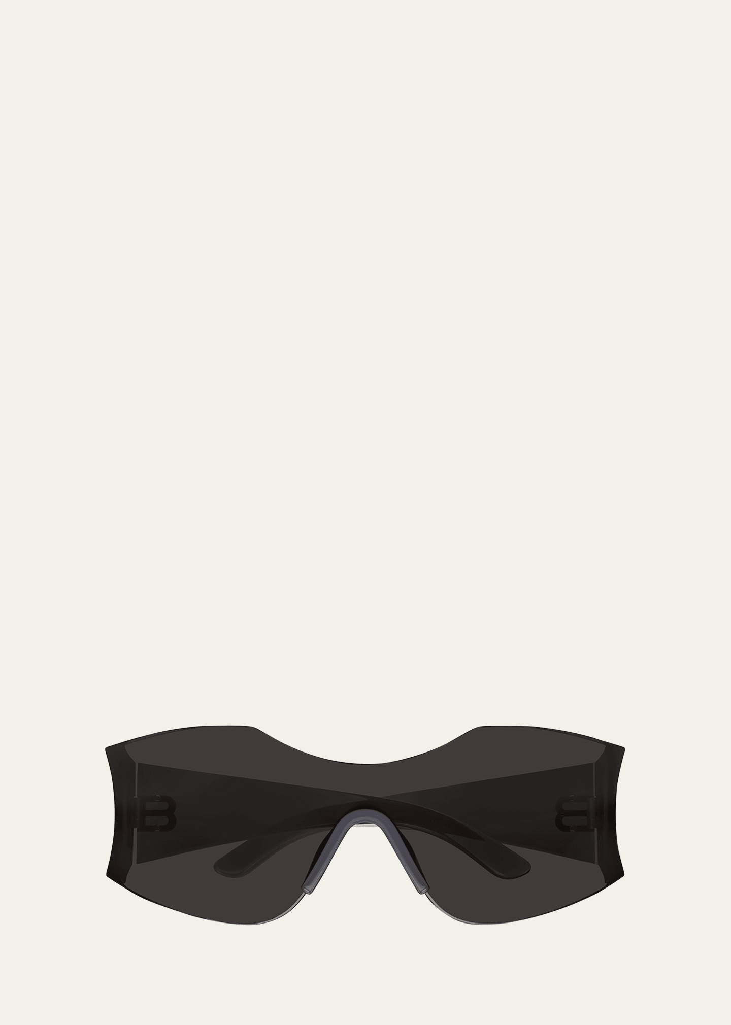 Men's BB Logo Nylon Shield Sunglasses