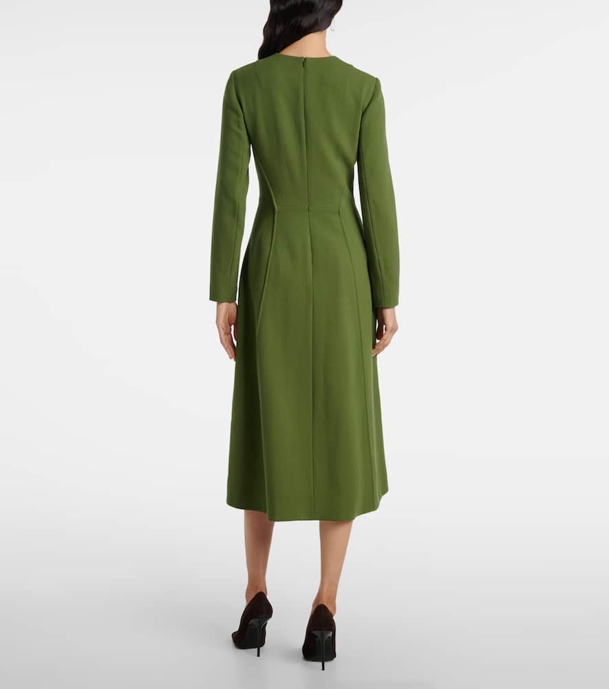 Collinson wool crêpe midi dress