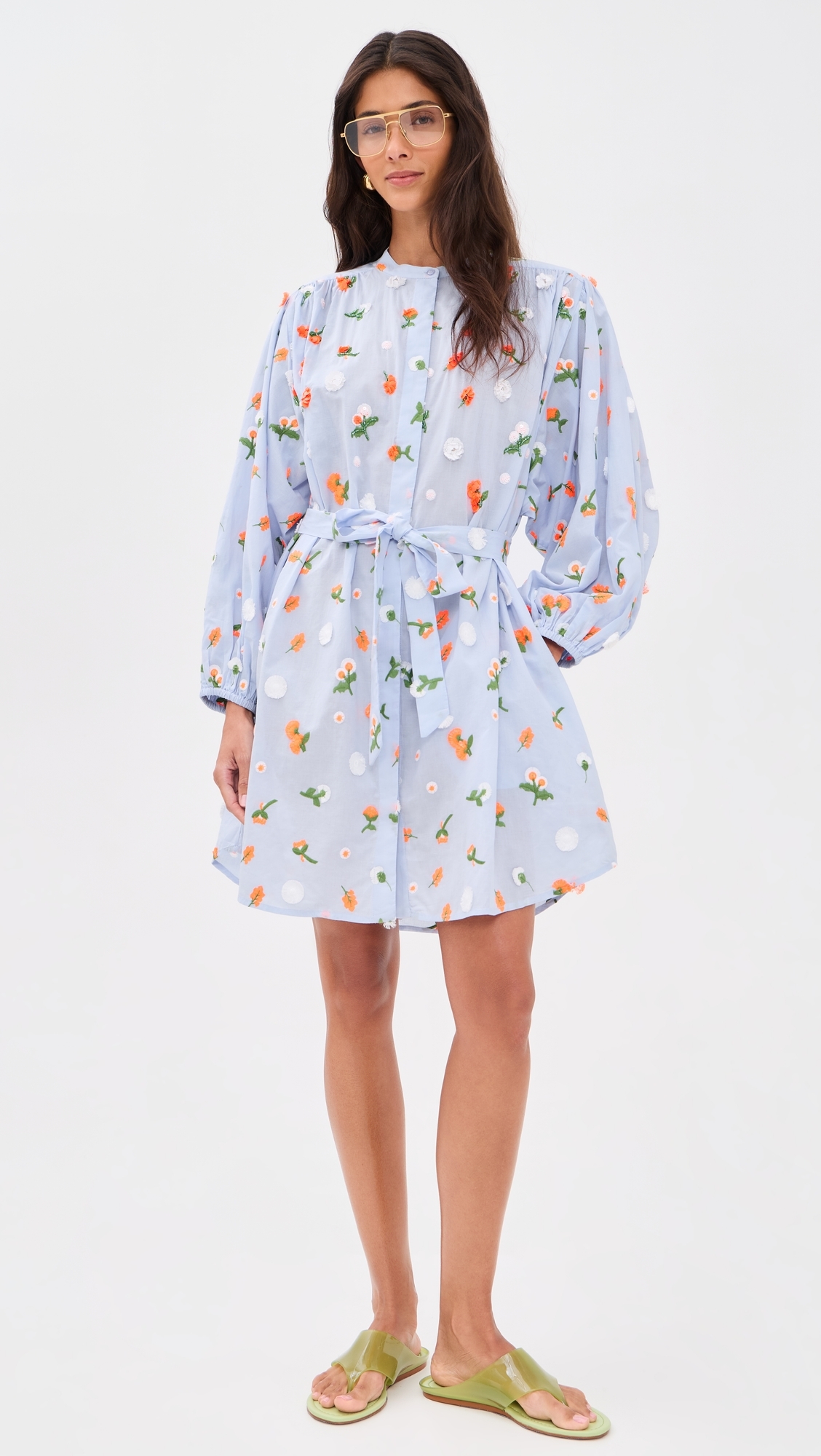 Jalen Embroidered Dress Combo3 Nile Blue
