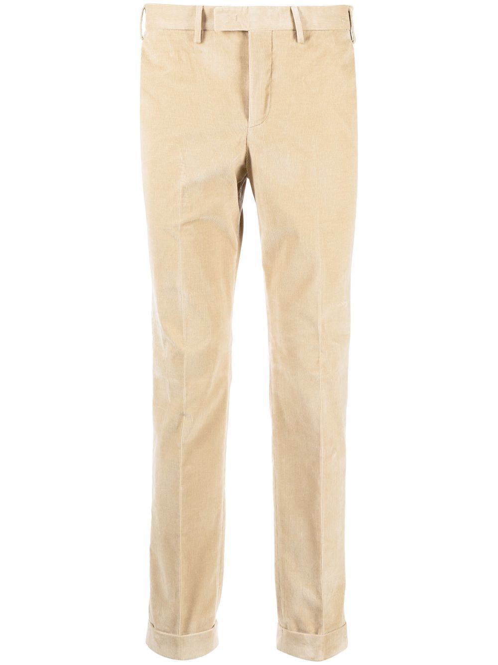 Slim-cut corduroy trousers - Neutrals