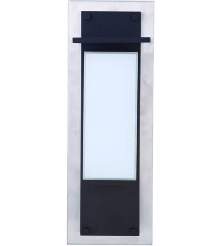 Stainless Steel Midnight LED Outdoor Lantern from the Heights Collection