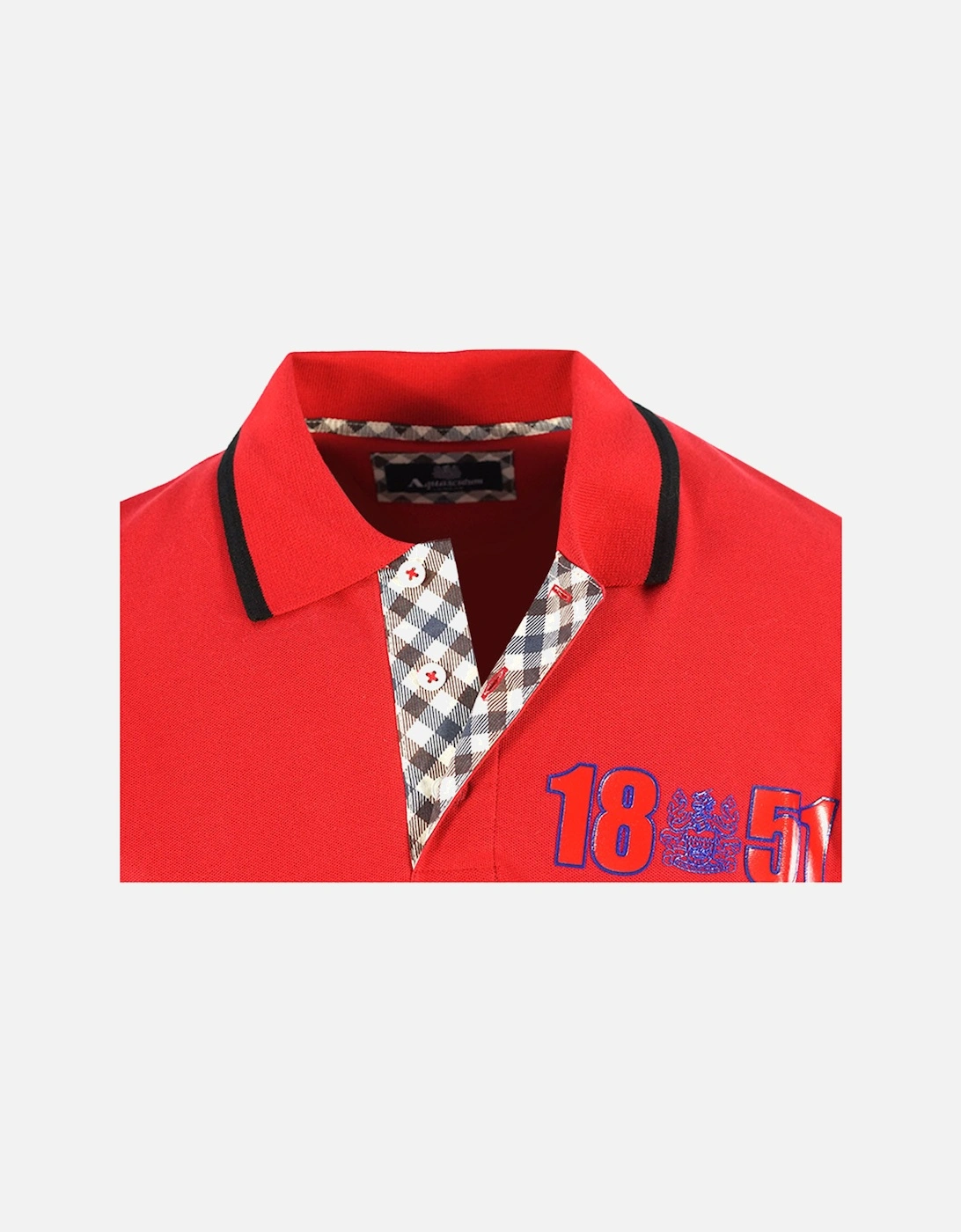 Men's Aquascutum London 1851 Red Polo Shirt