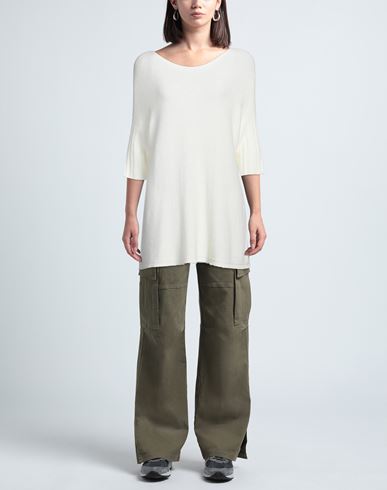 Sandro Ferrone Woman Sweater Off white Size M Acrylic, Polyamide, Wool, Elastane