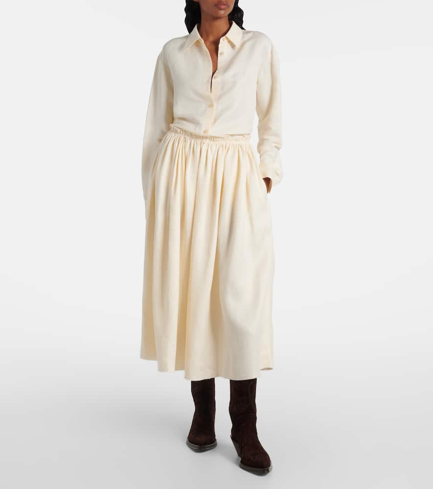 Ferrara linen and silk shirt