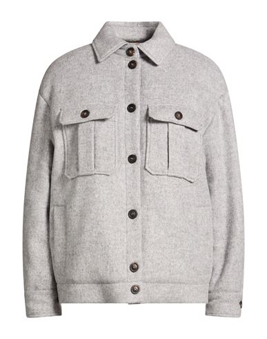 Woman Jacket Grey Size 4 Polyamide, Wool, Viscose