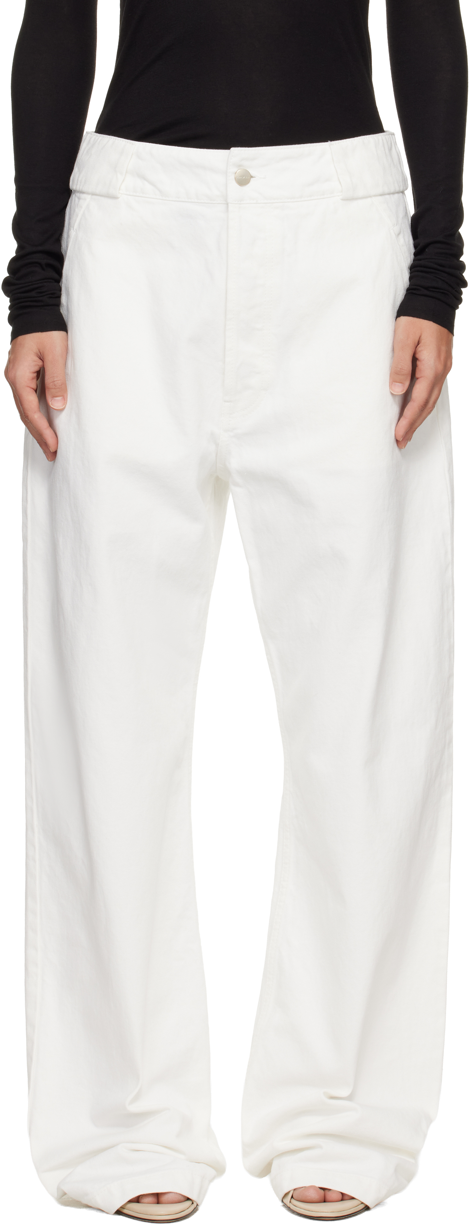 White Utility Trousers