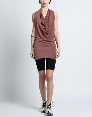 Alpha Studio Woman Top Chocolate brown Size 6 Viscose, Polyester, Polyamide