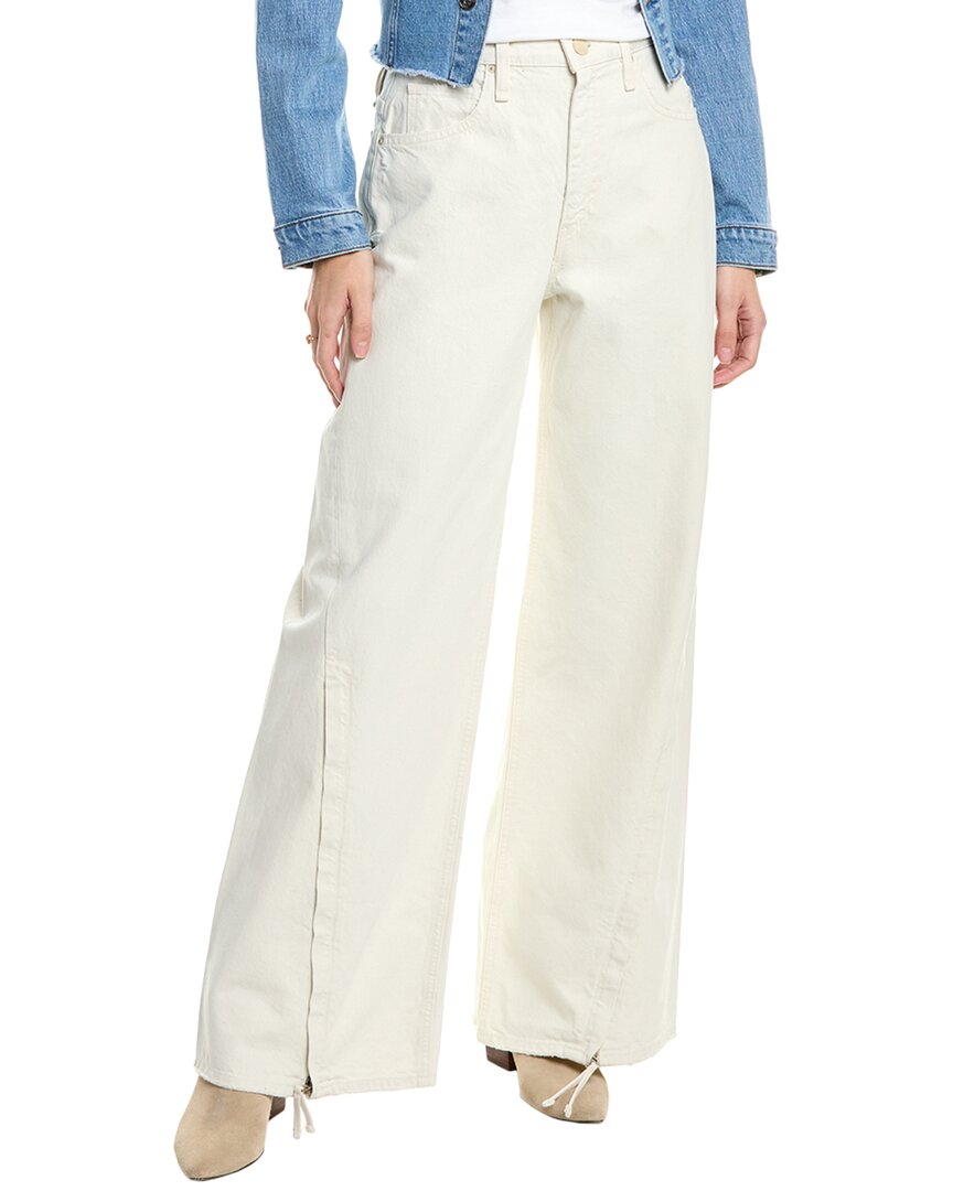 James Ecru High-Rise Wide Leg Jean