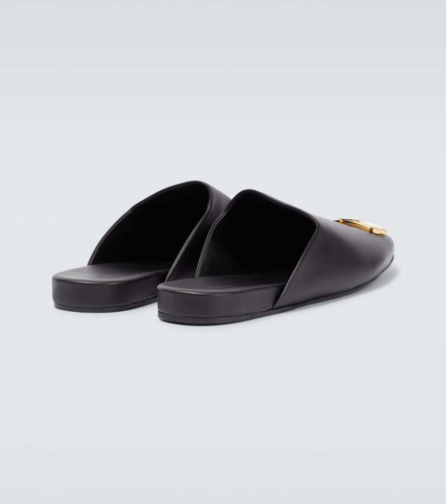 Balenciaga Cosy BB leather slippers