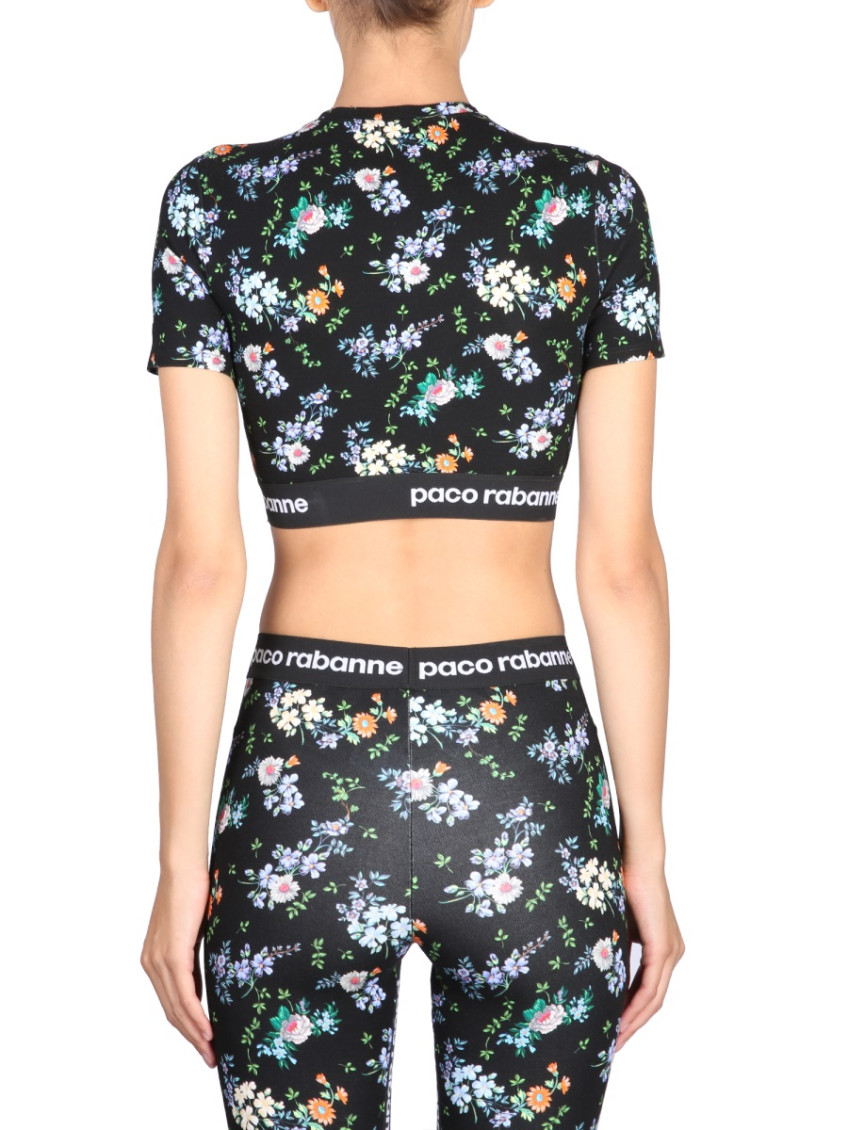 Multicolor Floral Crew Neck Top