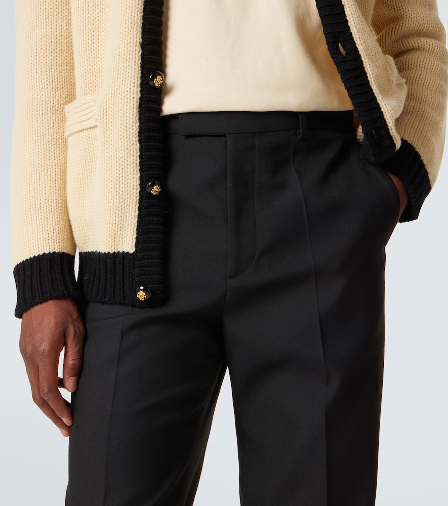 High-rise flared pants