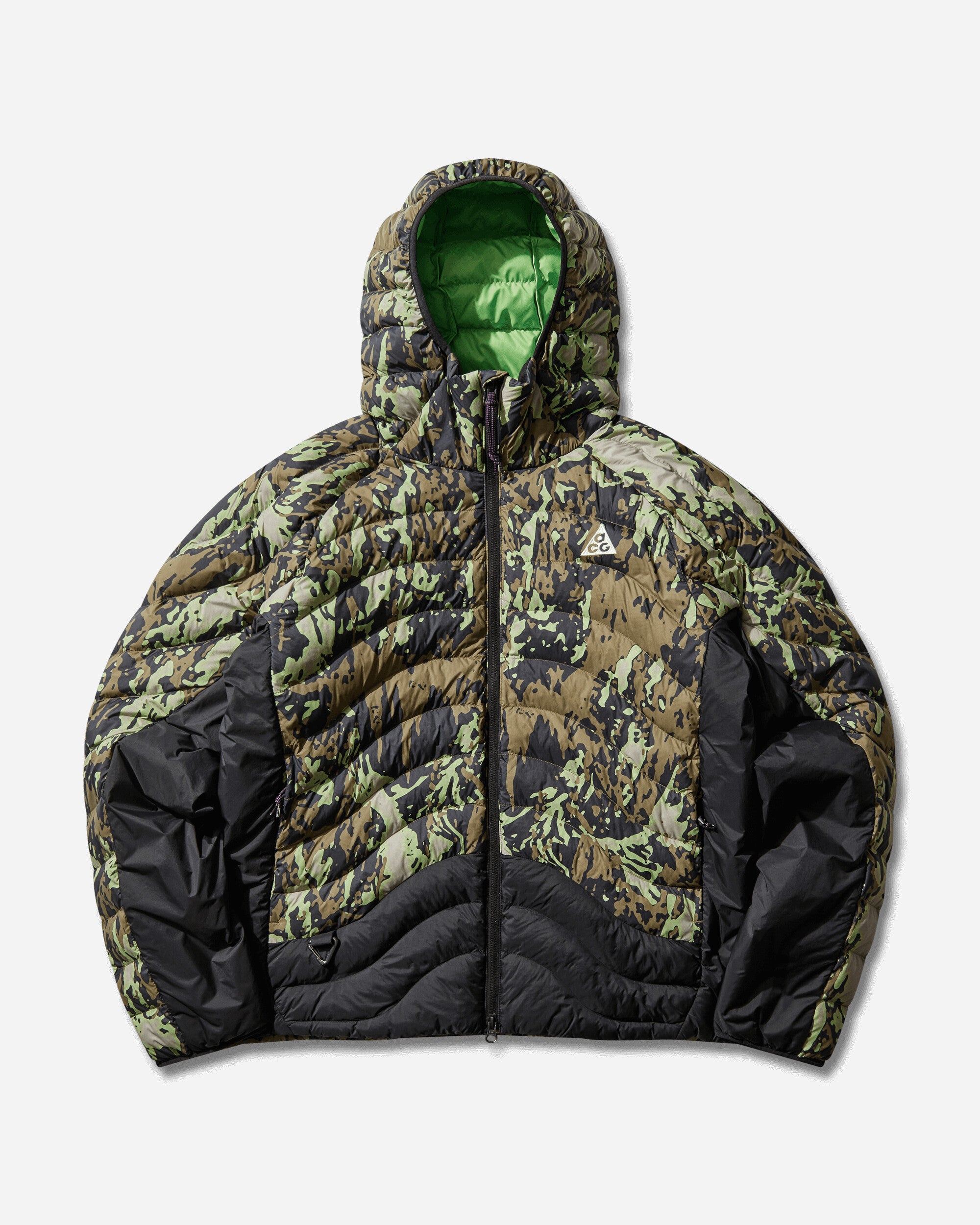 Men s ACG Lava Flow Therma-FIT ADV Jacket College Grey / Black / Mean Green