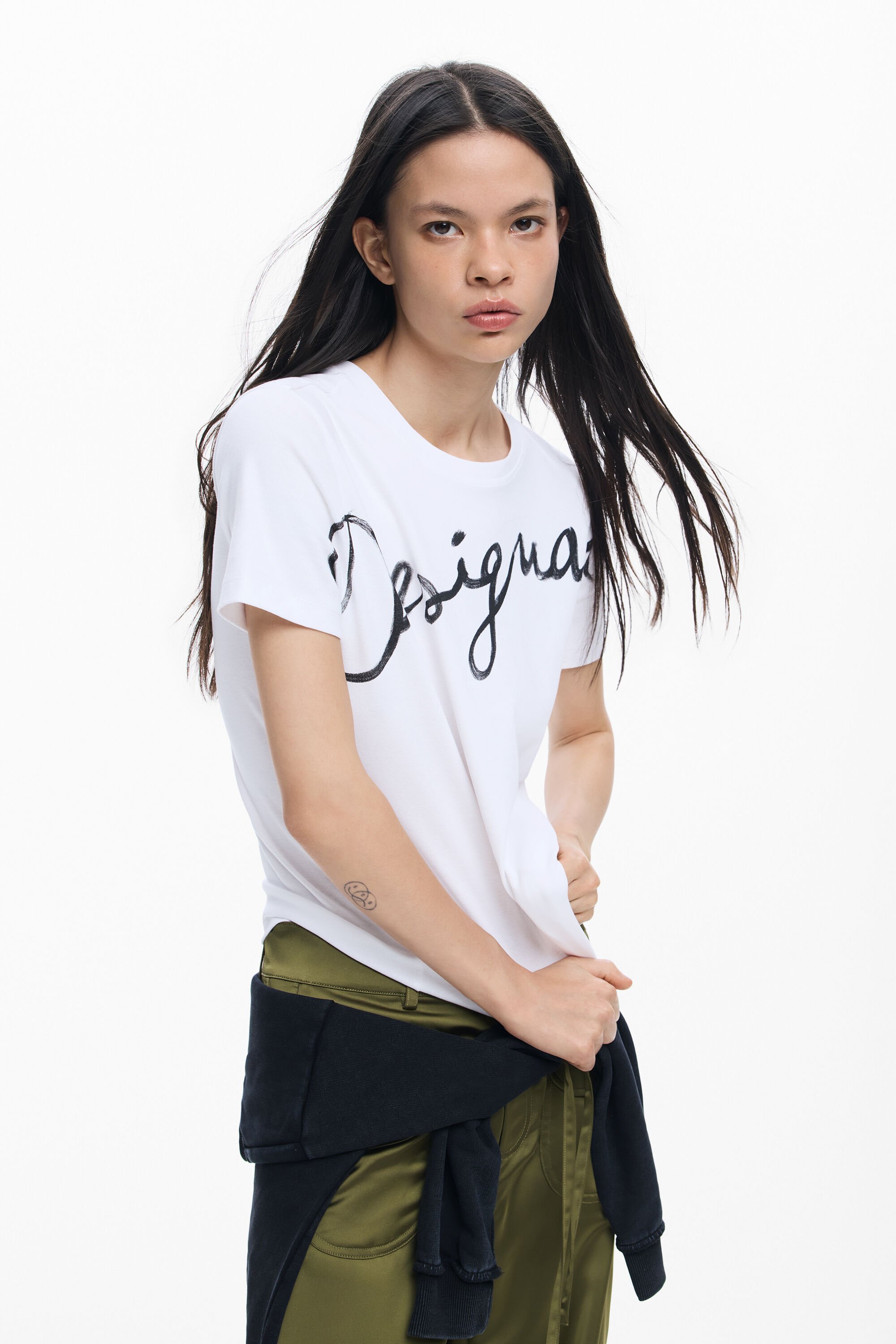 Knitted logo T-shirt
