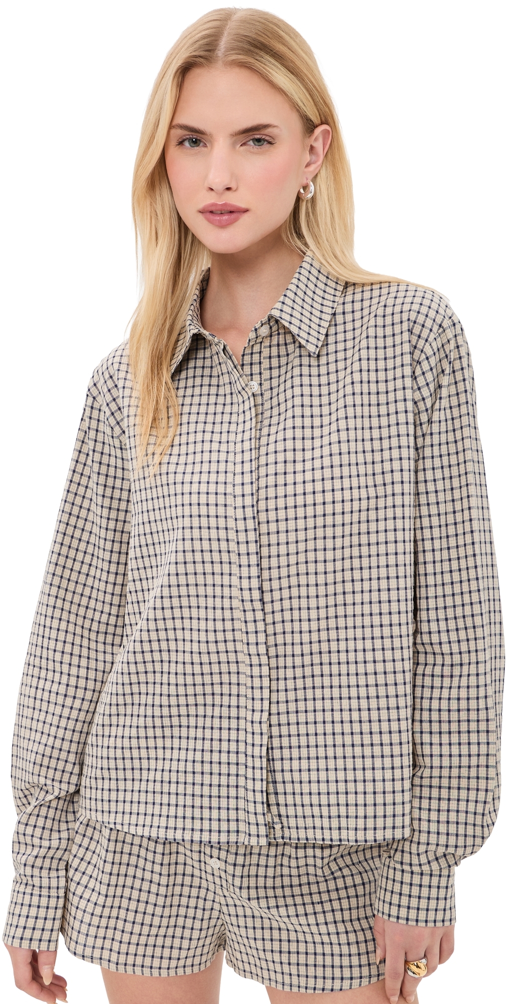 Nirvana Shirt Vintage Beige Plaid