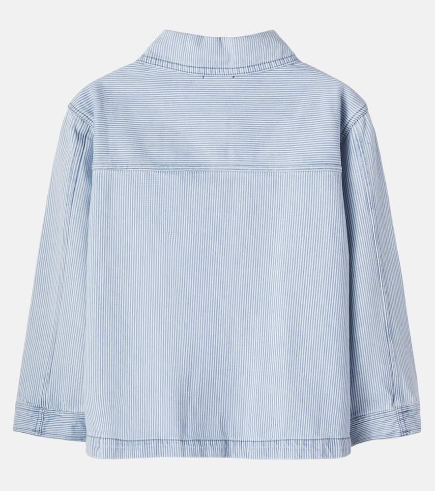 Ridge striped denim jacket